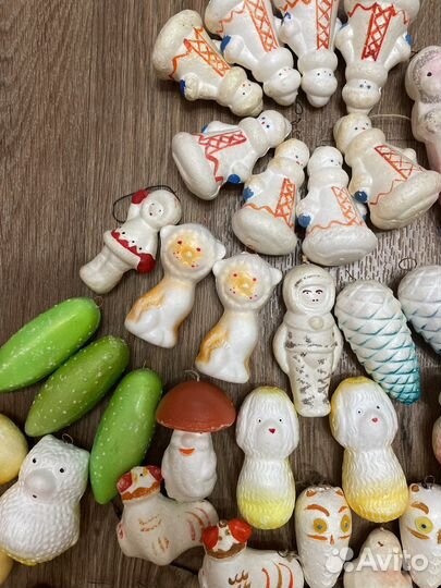 Елочные игрушки СССР пенопласт