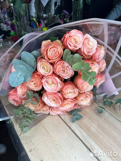 Букет из пионовидных роз пионовидные розы цветы