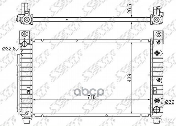 Радиатор Chevrolet Tahoe 06-14 / Cadillac Escalade