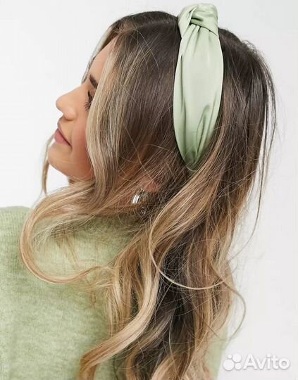 Атласный ободок на голову ASOS Design