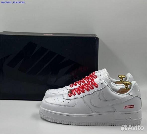 Кроссовки Nike Air Force 1 Low & Supreme (Арт.80839)