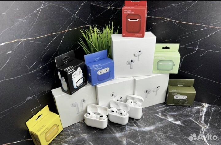 Airpods 2 new гарантия/чехол