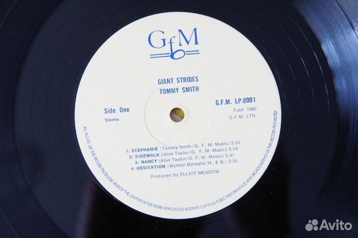 Tommy Smith - Giant Strides -UK-1983-LP- Джаз