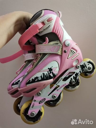 Роликовые коньки 35, 36, 37, 38 раздвижные