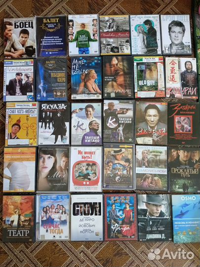 Dvd диски с фильмами (62 шт)