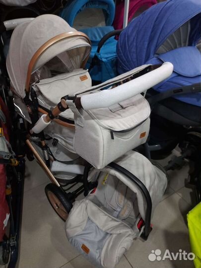 Коляски для новорождённых 3 в 1 новые