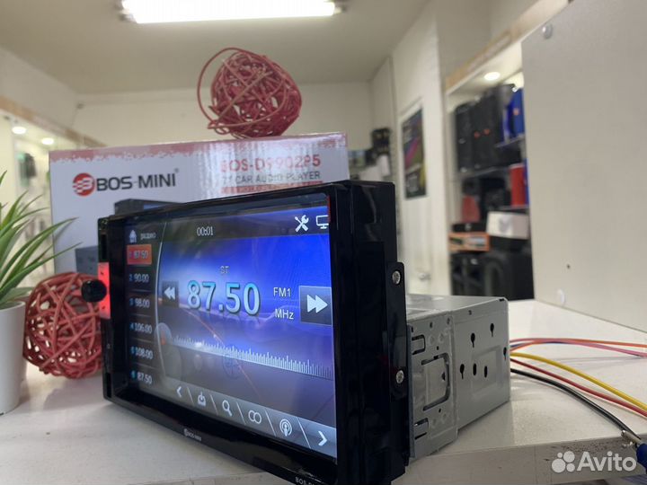 Магнитола 1din с дисплеем 2din Bos 9902 (новая)