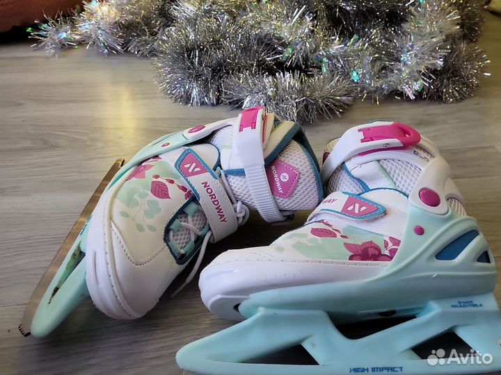 Коньки детские раздвижные 31 36