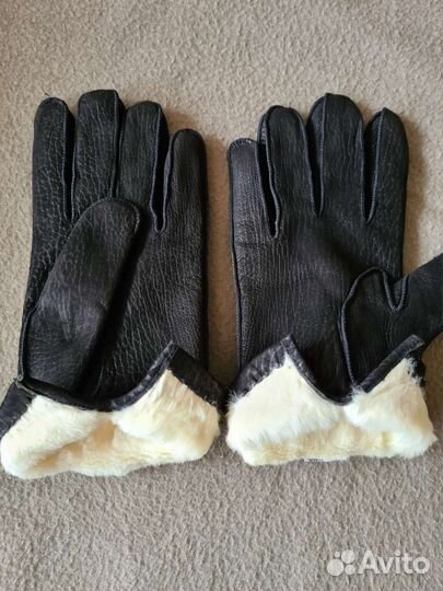 Перчатки зимние на натуральном меху.Италия