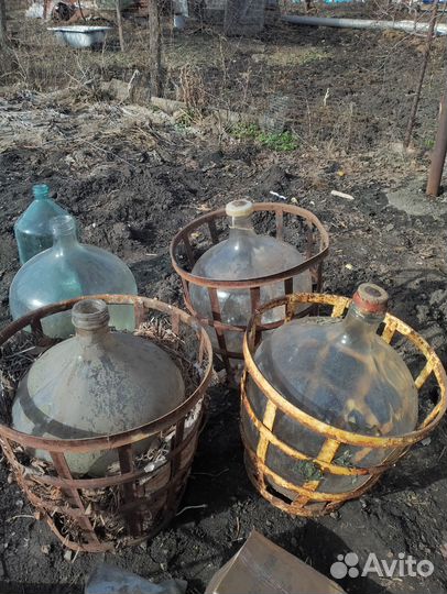 Бутыль стеклянная 50 литров