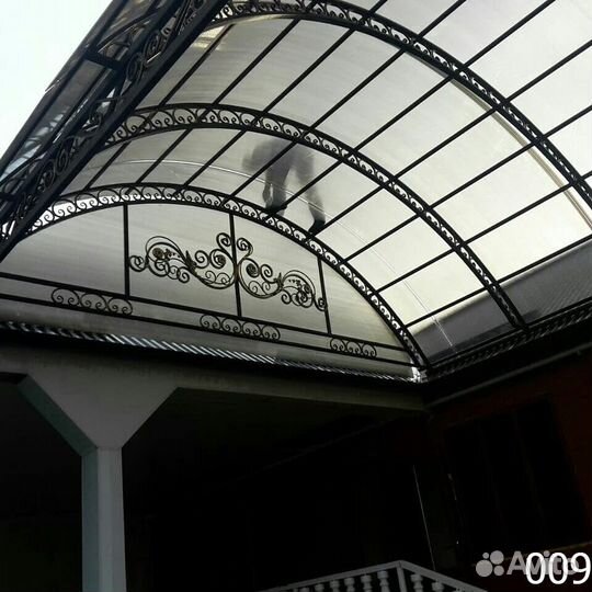 Навесы из поликарбоната заборы ворота гаражи