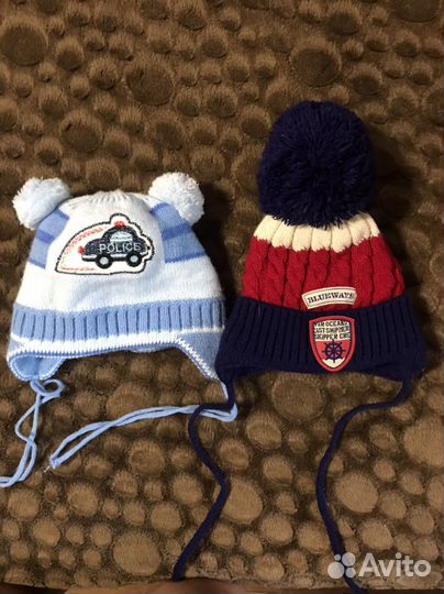 Шапка зимняя для новорожденных