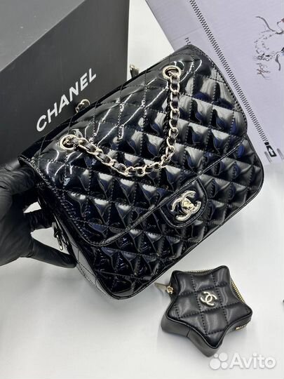 Клатч chanel натуральная кожа