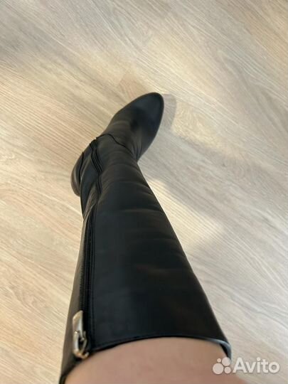 Сапоги еврозима натуральная кожа и мех 38