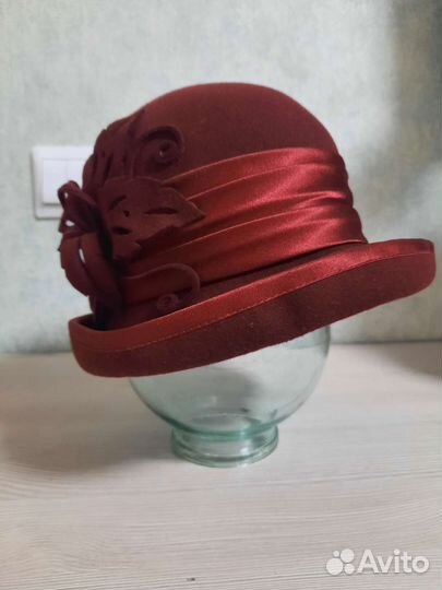 Шляпка женская фетровая
