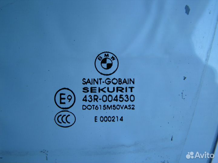 Bmw X5 E70 Стекло двери переднее левое