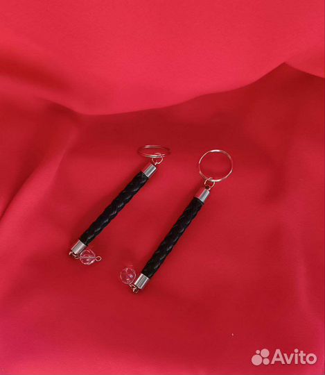 Брелок из конского волоса с натуральным камнем