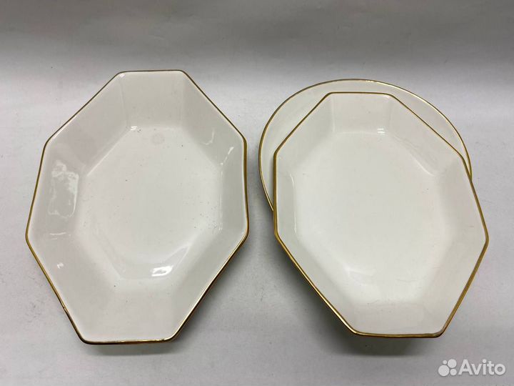 Фруктовница, стекло, металл, 3 яруса