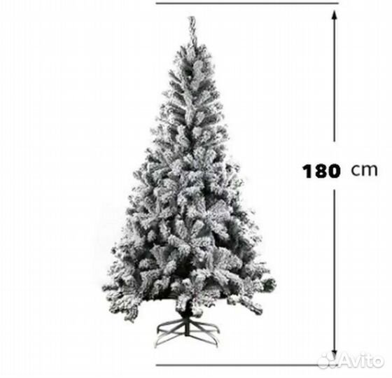 Елка искусственная заснеженная новая 180 см