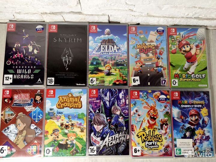 Switch игры много Animal skyrim bayonetta и др