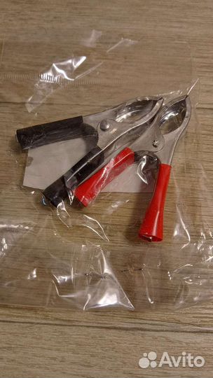 Зажим аккумуляторный Крокодил 15А, m19