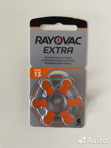 Батарейки для слуховых аппаратов 13
