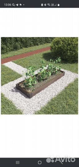 Еврогрядка из дпк 1500х500х150 венге