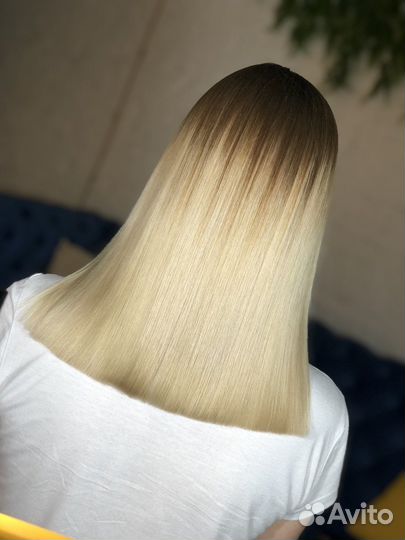 Кератиновое выпрямление волос