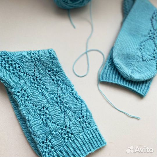 Носки вязаные шерстяные