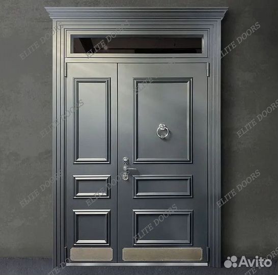 Парадная уличная двустворчатая дверь ED-290