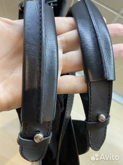 Кожаная сумка zara