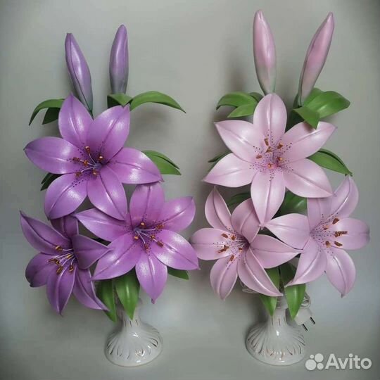 Букет цветов светильник