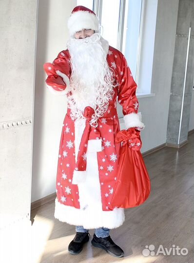 Костюм Деда Мороза из атласа