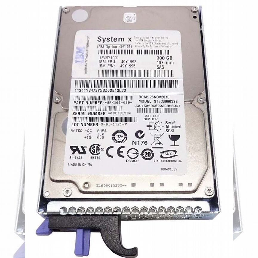 [90Y8899] Жесткий Диск Ibm 300gb 10000 Sas 2,5" Hdd 90y8899