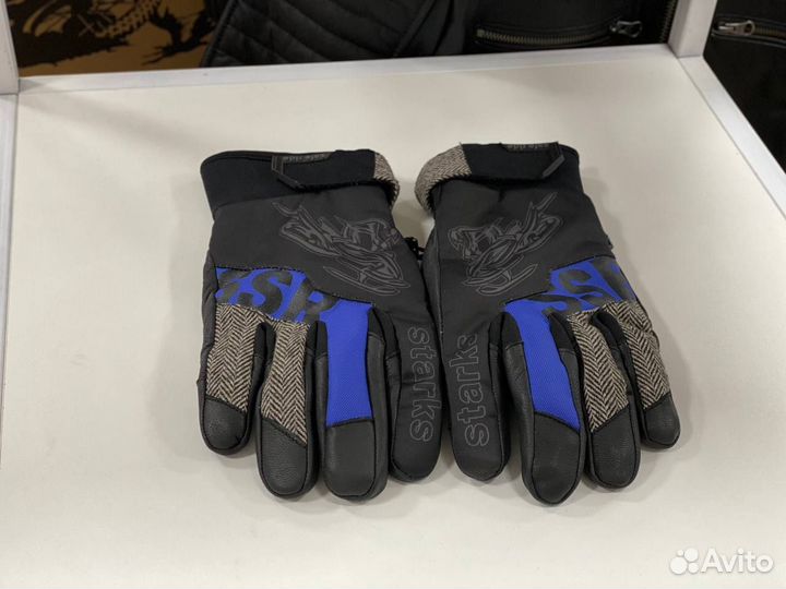 Starks перчатки cross winter муж. Чёрный/Синий