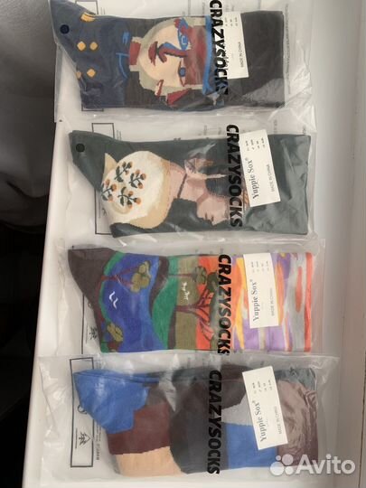 Носки высокие с принтом