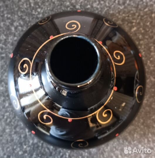 Вазочка для цветов кобальт, винтаж