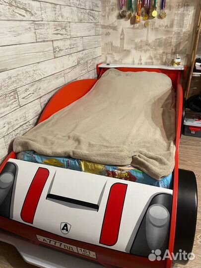 Детская кровать с матрасом бу