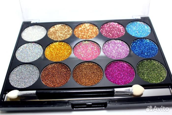 Палетка Глиттеров 15 цветов Shimmer Gel Glitter