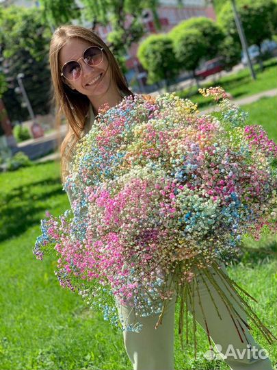 Букет. Цветы. Гипсофила
