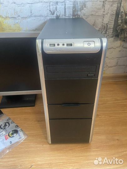 Монитор и корпус пк на запчасти