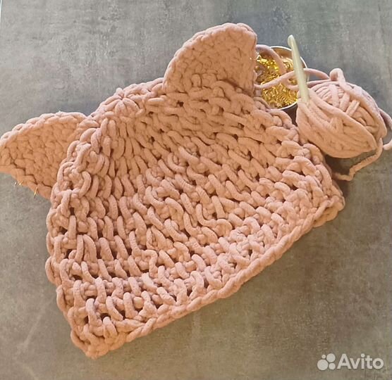 Шапка с ушками