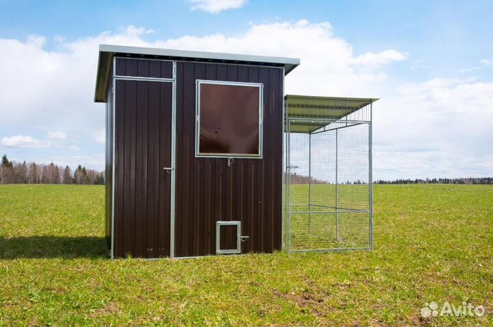 Выгул для курятника теплоисухо на 45 кур