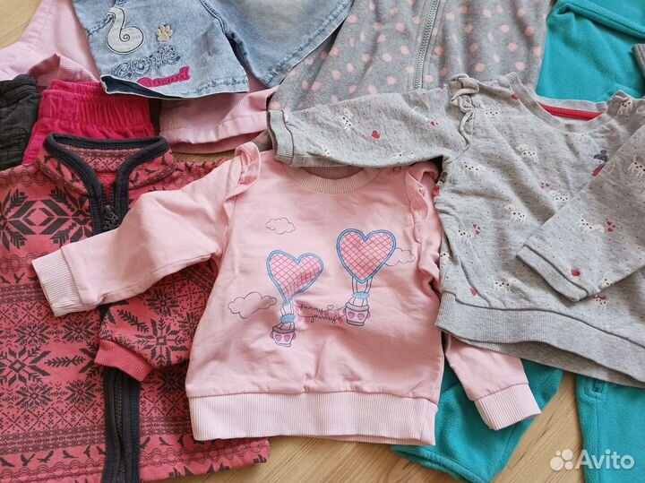 Пакет вещей для девочки 80 86