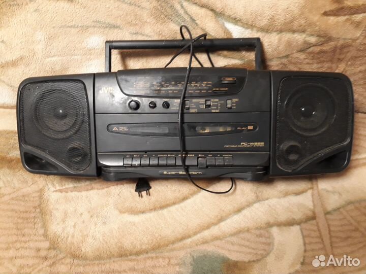 Магнитофон JVC 2х кассетник радио Япония