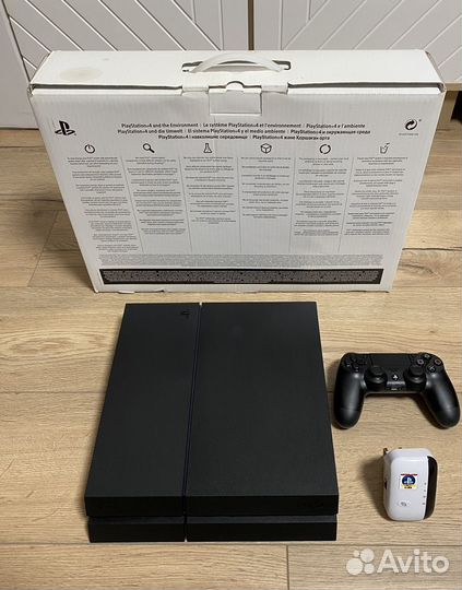 Прошитая PS4 Fat (3 ревизия) 500gb с коробкой