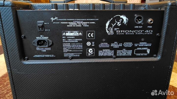 Комбоусилитель Fender Bronco 40