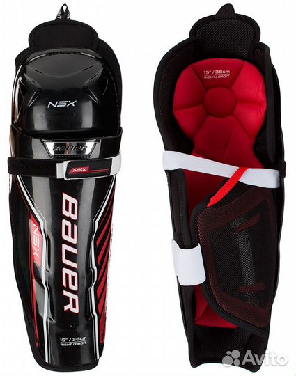 Щитки хоккейные bauer S18 NSX SR