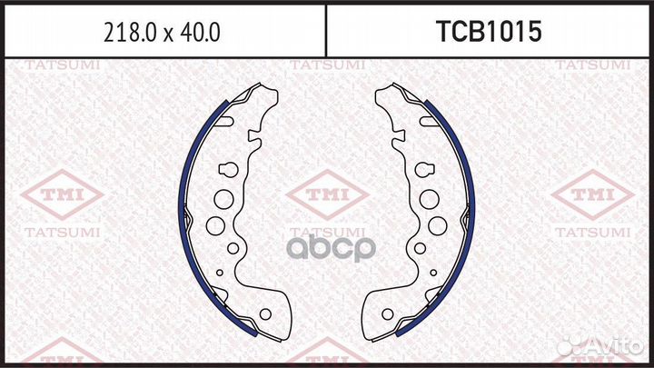 Колодки тормозные барабанные TCB1015 tatsumi