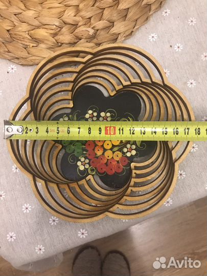 Деревянная тарелка миска блюдо